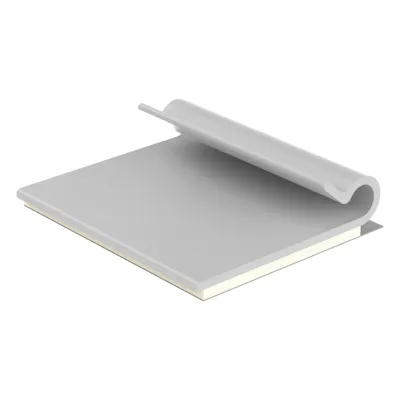 Clip Adhesivo Tipo J, Para Cables de Hasta 4.8 mm de Diámetro, Uso Interior, Color Gris, Paquete de 100pz