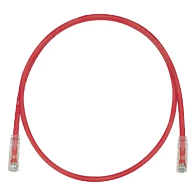 Cable de Parcheo TX6, UTP Cat6, 24 AWG, CM, Color Rojo, 4.88 Metros (16 Pies)