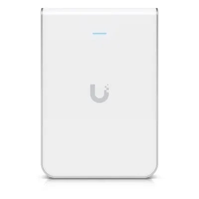 Access Point UniFi U6 In Wall/Montaje p/pared, WIFI 6 2.4 Y 5 Ghz, hasta 5.3 Gbps, 1 pto PoE In, 4 ptos secundarios (1 PoE Out)
