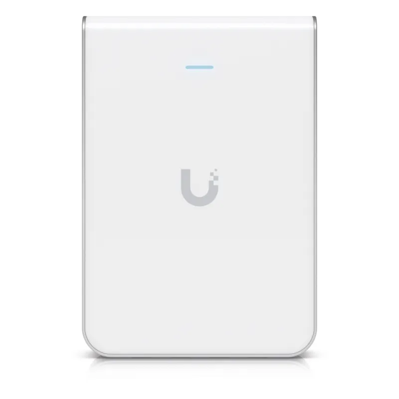 Access Point UniFi U6 In Wall/Montaje p/pared, WIFI 6 2.4 Y 5 Ghz, hasta 5.3 Gbps, 1 pto PoE In, 4 ptos secundarios (1 PoE Out)
