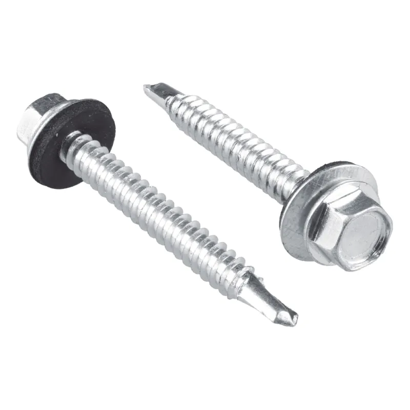 Tornillo -Pija cabeza hexagonal con rondana y punta de broca #14 x 3/4", 100 piezas.