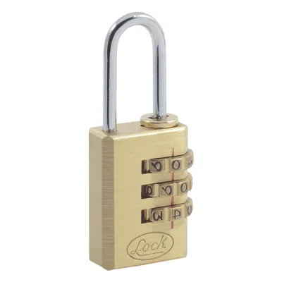 Candado de Latón de Combinación Maletero Programable/ Medida 20 mm / Nivel de seguridad 3 / Discos Programables.