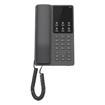 Teléfono IP Hotelero Wi-Fi, 2 líneas SIP con 2 cuentas, codec Opus, IPV4/IPV6, color negro, con gestión en la nube GDMS