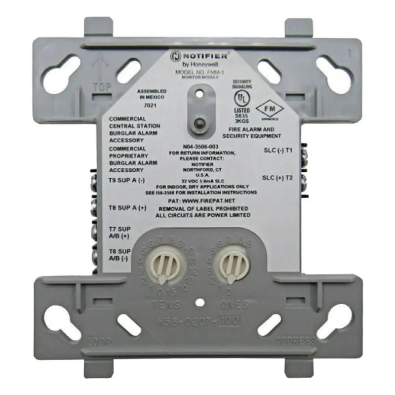 Módulo monitor direccionable para detectores de humo convencionales de dos hilos, con tecnología FlashScan y CLIP de NOTIFIER