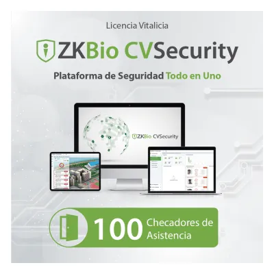 Licencia para ZKBio CVsecurity permite gestionar hasta 100 dispositivos para tiempo y asistencia