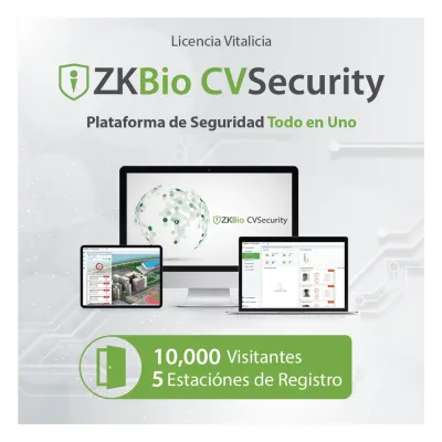 Licencia para ZKBio CVsecurity permite la gestion de 10 mil visitantes y 5 estaciones de registro