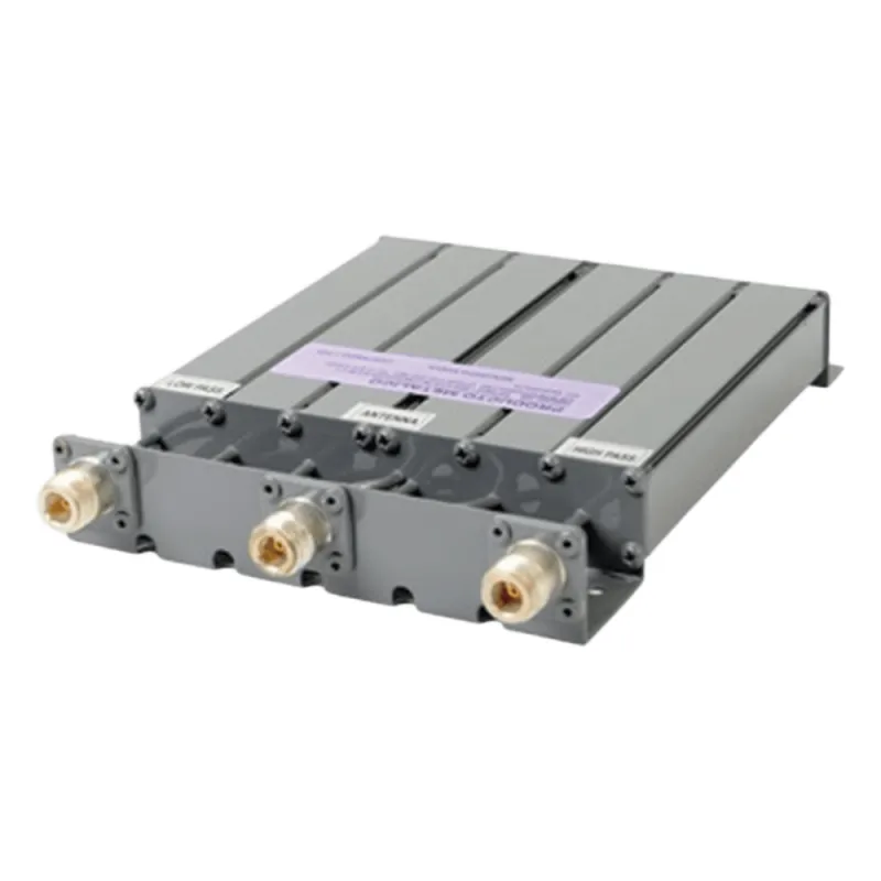 Duplexer SYSCOM en UHF, 6 Cav. 440-470 MHz, 50 Watt, 5 MHz Sep. Rechazo de Banda, N Hembras, Versión 2.