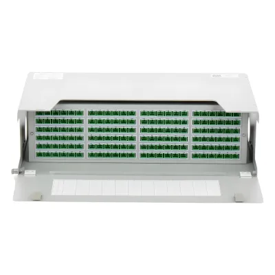 Distribuidor de Fibra Óptica para 144 Empalmes, con 144 Acopladores SC/APC y 144 Pigtails SC/APC, 19, 3 UR