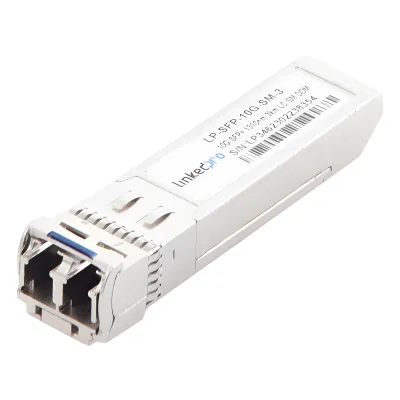 Transceptor Óptico SFP+ (Mini-Gbic) / Monomodo 1310 nm / 10 Gbps / 10GBASE / Conectores LC/UPC Dúplex / DDM / Hasta 3 km