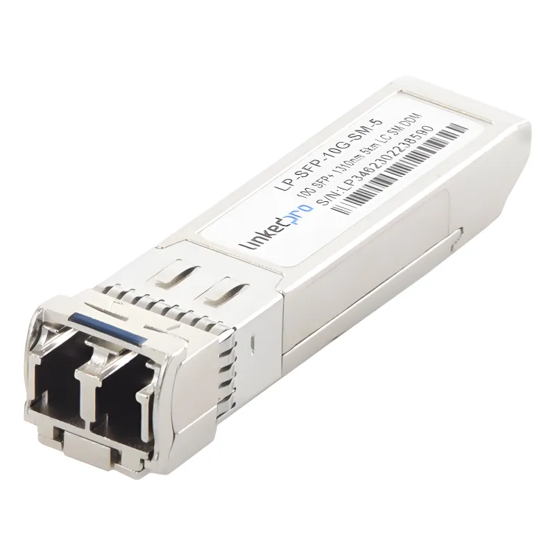 Transceptor Óptico SFP+ (Mini-Gbic) / Monomodo 1310 nm / 10 Gbps / 10GBASE / Conectores LC/UPC Dúplex / DDM / Hasta 5 km