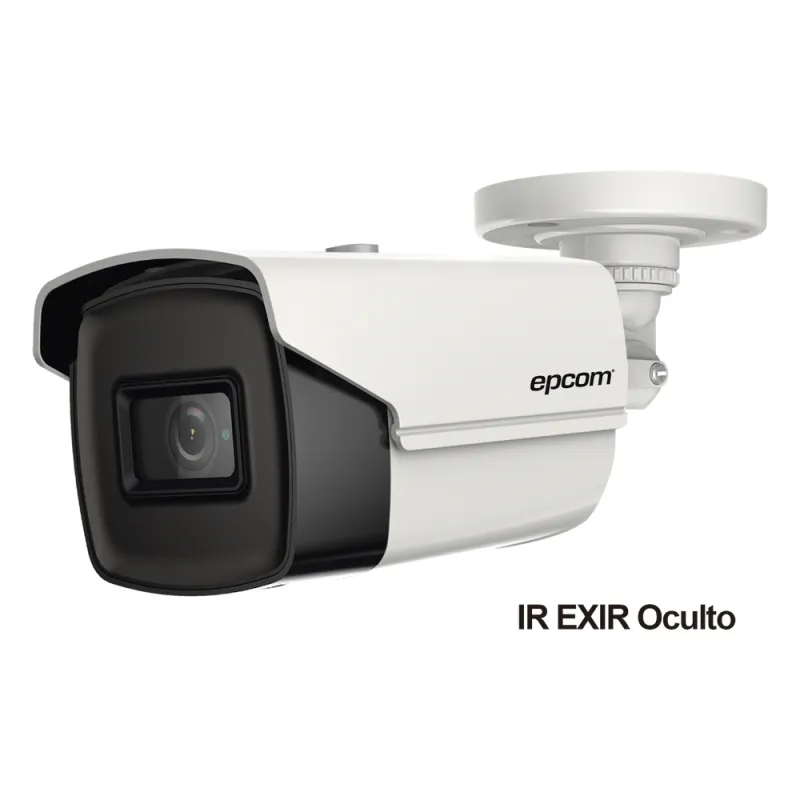 Bala TURBOHD 4K (8 Megapixeles) / Gran Angular 102º / Lente 2.8 mm / Exterior IP67 / IR EXIR 60 mts / dWDR