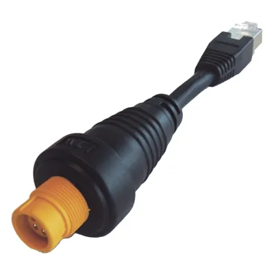 Adaptador Ethernet RJ45 / Conector Redondo Amarillo / Compatible con NSO evo2 y Zeus2