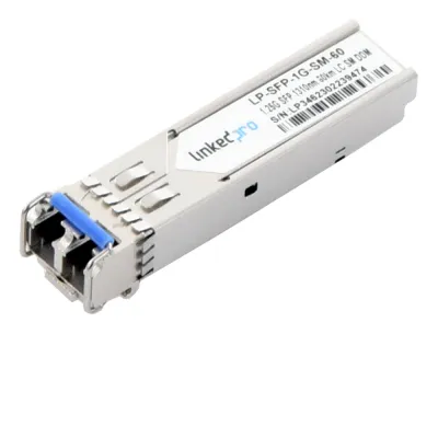 Transceptor Óptico SFP (Mini-Gbic) / Monomodo 1310 nm / 1.25 Gbps / 1000BASE-EX / Conectores LC/UPC Dúplex / DDM / Hasta 60 km