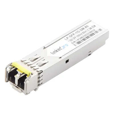 Transceptor Óptico SFP (Mini-Gbic) / Monomodo 1550 nm / 1.25 Gbps / 1000BASE-ZX / Conectores LC/UPC Dúplex / DDM / Hasta 80 km
