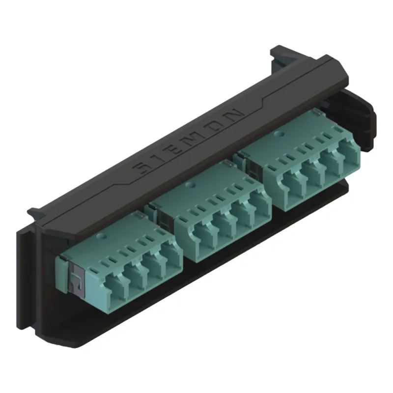 Placa Acopladora LightVerse, 6 Conectores Dúplex LC/UPC, Acepta hasta 12 Fibras Multimodo OM3 y OM4 (No Shuttered)