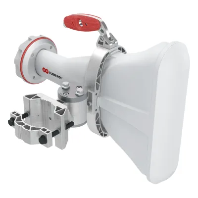 Antena asimétrica de 60° (60°H 25°V) 17 dBi tipo cuerno 5180-6000 MHz altamente eficiente, sin cables, sin pérdidas, sin lóbulos listas para TwistPort, Montaje mejorado