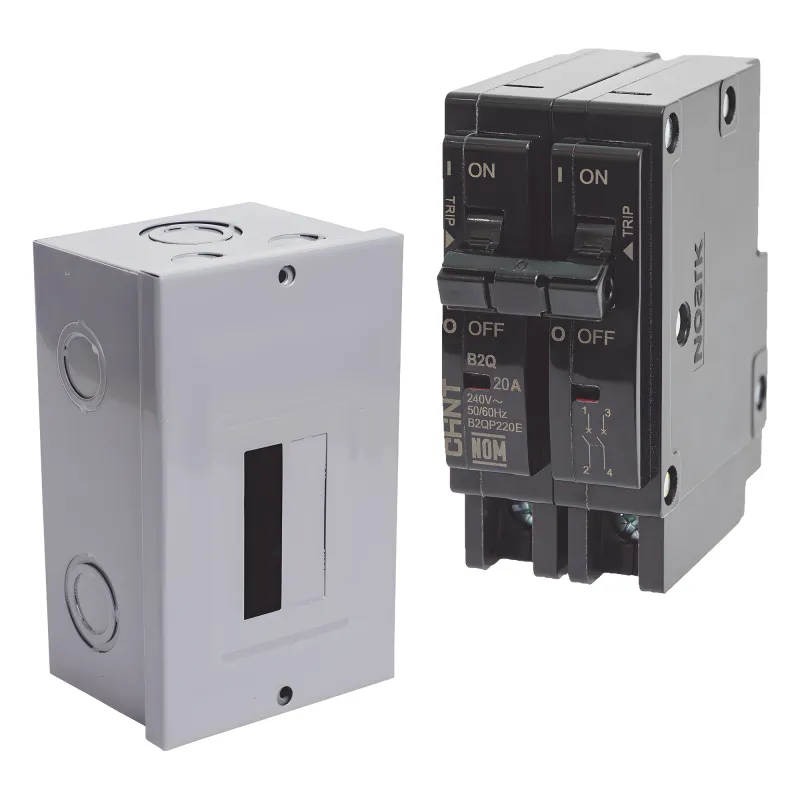 Kit Centro de Carga para sobreponer con 1 Interruptor Térmico de 2 Polos, 30Amp 120/240Vca 10kA.