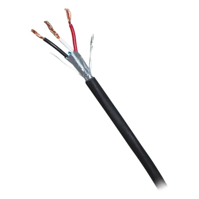 Bobina de 305 m (1000 ft) / Cable para Alarma 3x18 AWG / Blindado / Negro