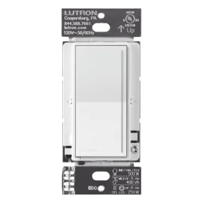 Atenuador auxiliar de pared para control desde múltiples ubicaciones (3 vías o más), sistema RadioRA 3
