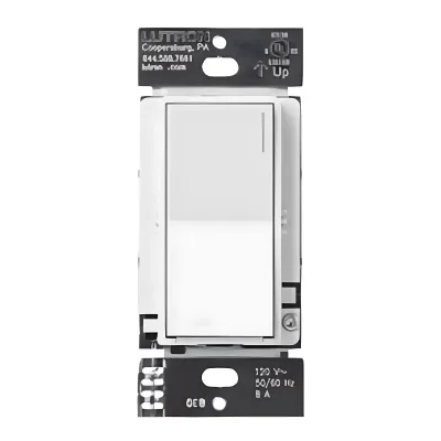 Atenuador auxiliar Sunnata de pared para control de 3 vías o escalera, 120 V, compañero cableado del atenuador principal del sistema RadioRA 3, color blanco mate (Snow)