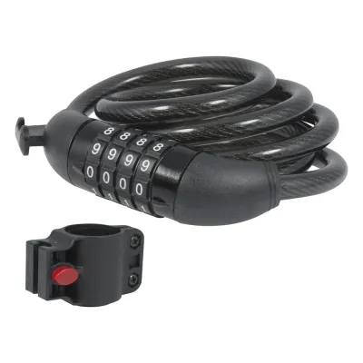 Candado de Cable de Combinación/ Longitud 100 cm / Nivel de seguridad 3/ Discos Programables.