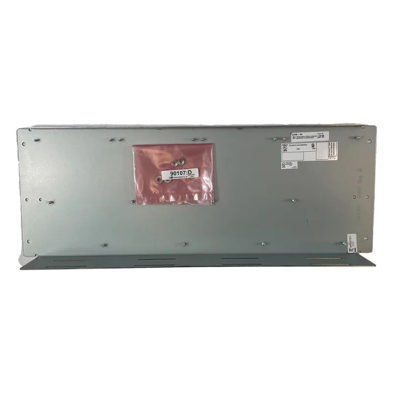 Chasis de bajo perfil de 4 posiciones para montar hasta dos amplificadores de audio AA-30 en gabinetes serie CAB-4 de NOTIFIER