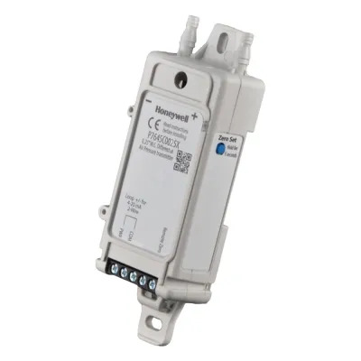 Sensor de presión diferencial de medios secos con sonda remota, 4 rangos seleccionables y salida universal