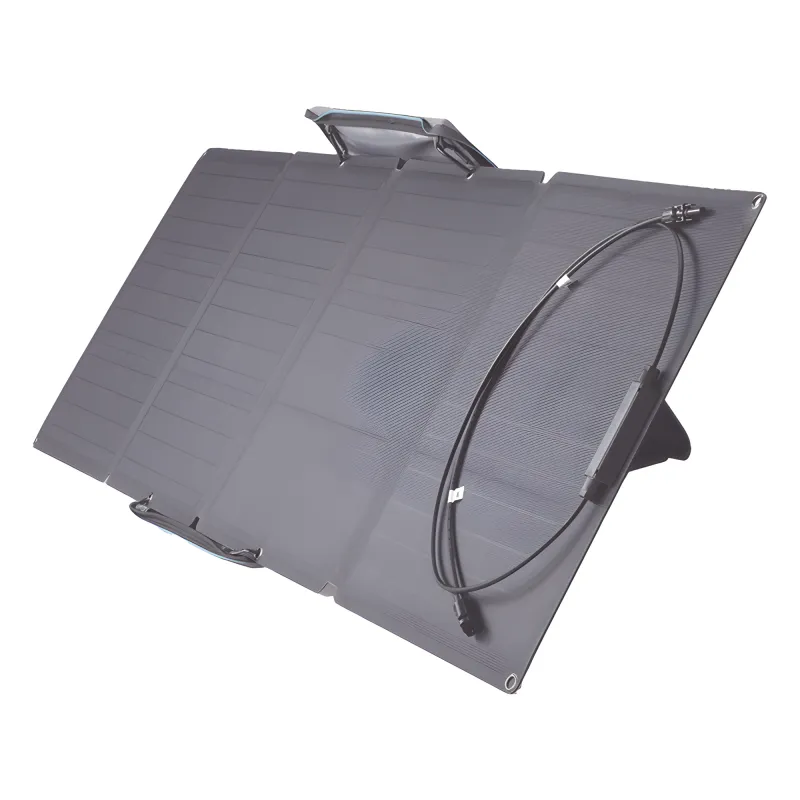 Módulo Solar Portátil y Flexible de 100W Recomendado para Estaciones Portátiles EFD330, EFD350 ó EFD500 / Ajuste de Ángulo / Carga Eficiente / Incluye Cable XT60 a MC4