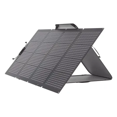 Módulo Solar Portátil y Flexible de 220W Recomendado para Estaciones Portátiles EFD330, EFD350 ó EFD500 / Ajuste de Ángulo / Carga Eficiente / Incluye Cable XT60 a MC4