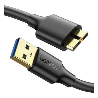 Cable Adaptador USB-A 3.0 a Micro USB 3.0 / 0.5 Metros / Carga y Sincronización de Datos / Velocidad de hasta 5 Gbps / Blindaje Interior Múltiple / Núcleo de Cobre Estañado de 22 AWG / Compatibilidad Universal.