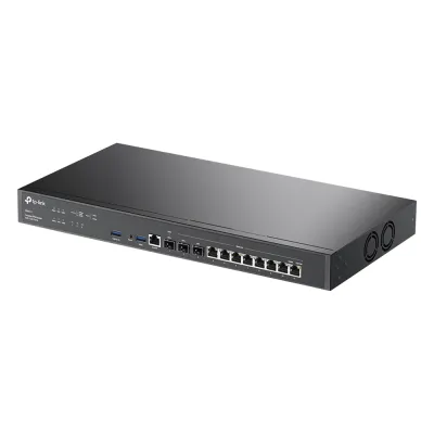 Router Omada VPN / SDN Multi-WAN 10G / 1 Puerto WAN SFP+ 10G / 1 Puerto WAN/LAN SFP+ 10G / 1 Puerto WAN/LAN SFP 1G / 8 puertos LAN/WAN 1G / 2 Puertos USB / 2.3 Millones Sesiones Concurrentes / Administración Centralizada OMADA SDN.