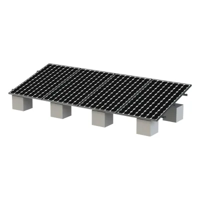 Kit Montaje para 4 Módulos de 30-35 mm espesor / Riel No.8 / Vel. de Viento Máx. 136km/h / Ajustable 20° a 45° / 5400mm Longitud