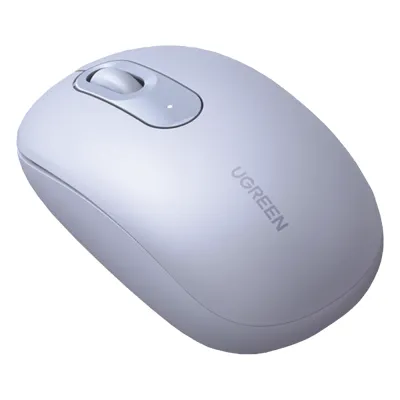 Mouse Inalámbrico 2.4G 800/1200/1600/2400 DPI | Función de 3 botones | Alcance 10m | Silencioso | Ergonómico | Anti-caída y Anti-interferencias | Batería Alcalina AA incluida | Color Dusty Blue.