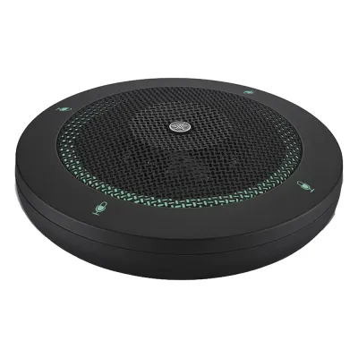 Micrófono de Mesa para Conferencia | PoE | Conexión IP Dante | 6 Patrones de Directividad | Para sistema de Conferencia Adecia | Color Negro