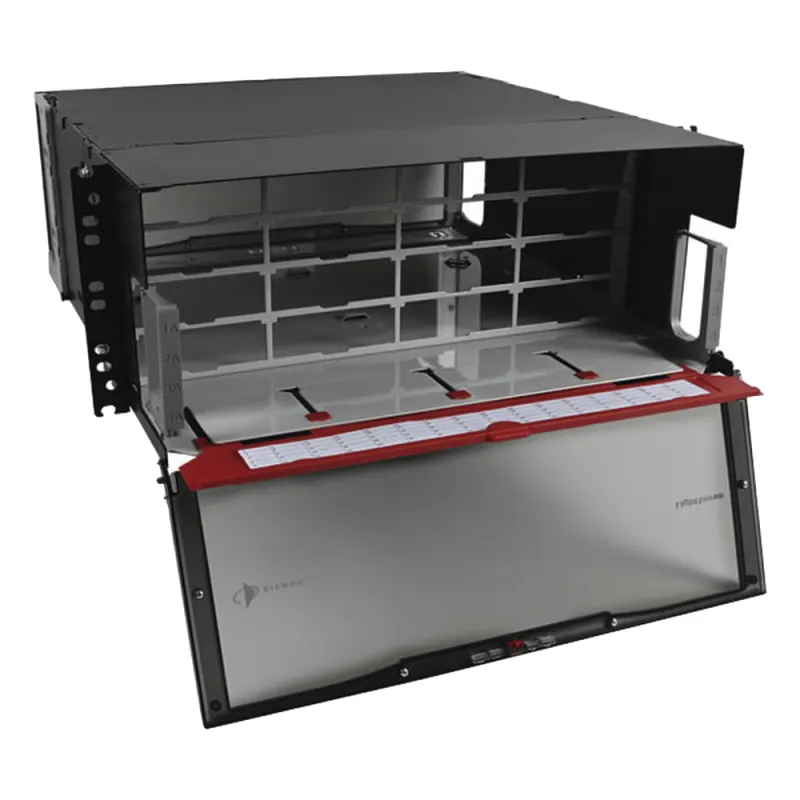 Distribuidor de Fibra Óptica de Alta Densidad LigthVerse *Pro* Para Rack de 48.26 cm (19 Pulgadas), Acepta 16 Placas Plug and Play, Hasta 384 Fibras, 4 UR