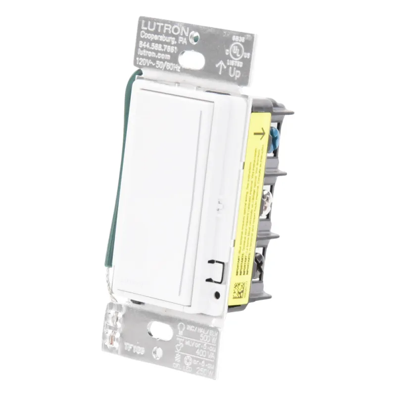 Atenuador táctil Sunnata Pro con barra de luz LED, cable neutro requerido, línea RadioRA 3