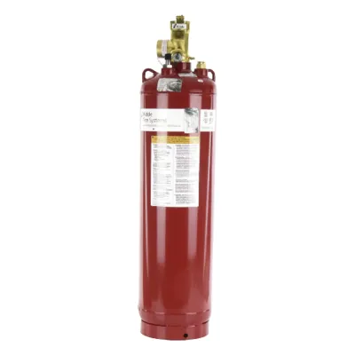 Cilindro con válvula e indicador de nivel de líquido, capacidad de 200 lb (90.7 kg), para sistemas de agente limpio ECS-500 y ECS-500 Marine