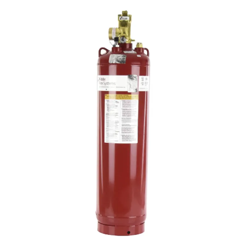 Cilindro con válvula e indicador de nivel de líquido, capacidad de 200 lb (90.7 kg), para sistemas de agente limpio ECS-500 y ECS-500 Marine