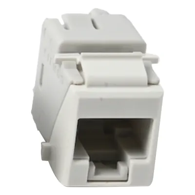 Jack UltraMAX Cat5e, UTP, Tipo Keystone, Color Blanco, Punch Down