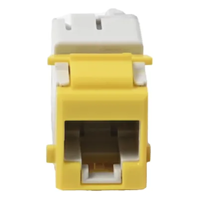 Jack Ultramax Cat6, UTP, Tipo Keystone, Color Amarillo, Punch Down