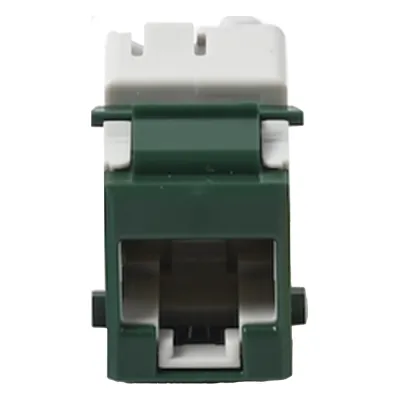 Jack Ultramax Cat6A, UTP, Tipo Keystone, Color Verde, Punch Down