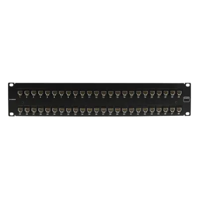 Patch Panel Ultramax. UTP, Precargado con Jacks Cat6A, 48 Puertos, Plano, 2U