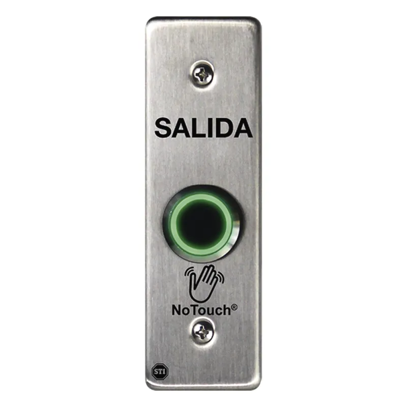 Interruptor IR NoTouch® de Acero Inoxidable, Montaje Delgado, Caja Posterior, SALIDA