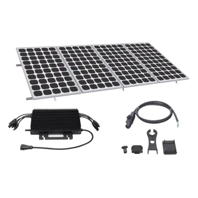 Kit Solar para Interconexión de 2.2KW de Potencia Pico 220Vcc con Microinversor y 4 Módulos de 550 W (Incluye Montaje )