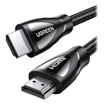 Cable HDMI 2.1 de Nylon Trenzado / 3 Metros / 8K@60Hz/4K@120Hz / eARC (Canal de Retorno de Audio / HDR10+ / VVR / HEC (Canal Ethernet HDMI) / ALLM / 3D / Dolby Atmos / Dolby Visión / 48 Gbps / Mayor Duración.