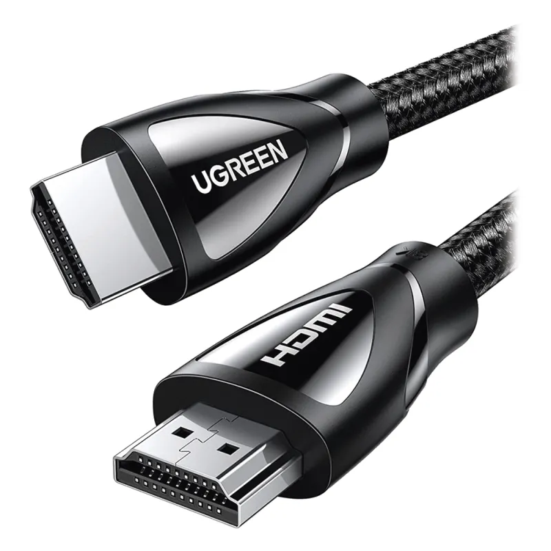 Cable HDMI 2.1 de Nylon Trenzado / 5 Metros (16.40 Pies) / 8K@60Hz/4K@120Hz / eARC (Canal de Retorno de Audio) / HDR10+ / VVR / HEC (Canal Ethernet HDMI) / ALLM / 3D / Dolby Atmos / Dolby Vision / 48 Gbps / Mayor Duración