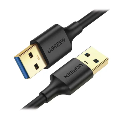 Cable USB-A 3.0 a USB-A 3.0 / 1 Metro / Macho a Macho / Conector Niquelado / Núcleo de Cobre Estañado / Blindaje Múltiple / Velocidad 5Gbps / No Requiere Controlador / Compatible con USB2.0 Y USB 1.1