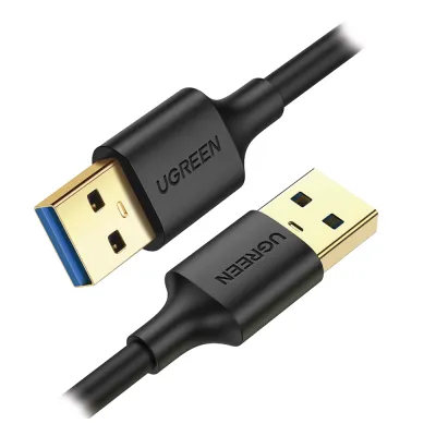 Cable USB-A 3.0 a USB-A 3.0 / 2 Metros / Macho a Macho / Conector Niquelado / Núcleo de Cobre Estañado / Blindaje Múltiple / Velocidad 5Gbps / No Requiere Controlador / Compatible con USB2.0 Y USB 1.1