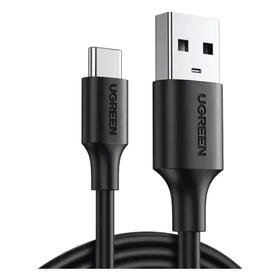 Cable USB-A a USB-C | 1 Metro | Carga y Sincronización de Datos | Carga Rápida 60W | Datos 5 Gbps | QC 3.0/2.0 | FPC | AFC | Protección Integrada | Duradero y Flexible| Caja ABS | Cubierta de TPE | Color Negro.