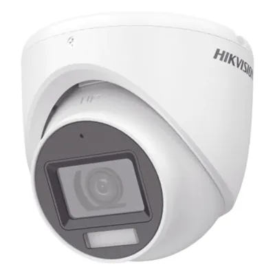 [Dual Light + ColorVu] Turret TURBOHD 3K (5 Megapixel) / Lente 2.8 mm / 30 mts IR + 20 mts Luz Blanca / Gran Angular 104.9° / Exterior IP67 / Micrófono Integrado / dWDR / 4 Tecnologías / Metal
